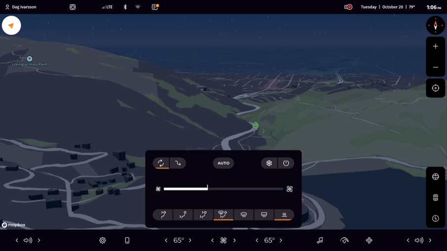 Digital Cockpit -cabin controls